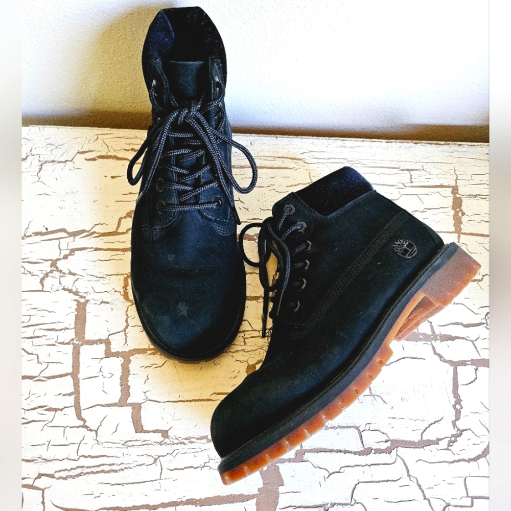 Timberland 3 Leather Boots Boys Good Condition